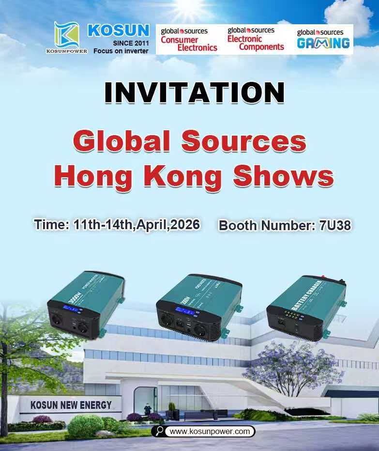 KOSUN သည် 2026 Global Sources Hong Kong ရှိုးများတွင် ပြသမည်ဖြစ်သည်။